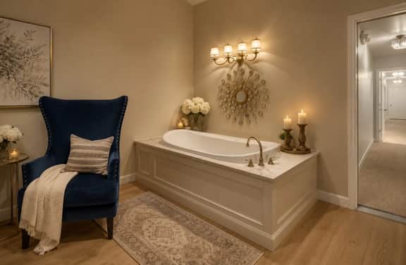 Relax in Style in the Royal Crown: King Suite, Soaking Tub & Fireplace - Image 3